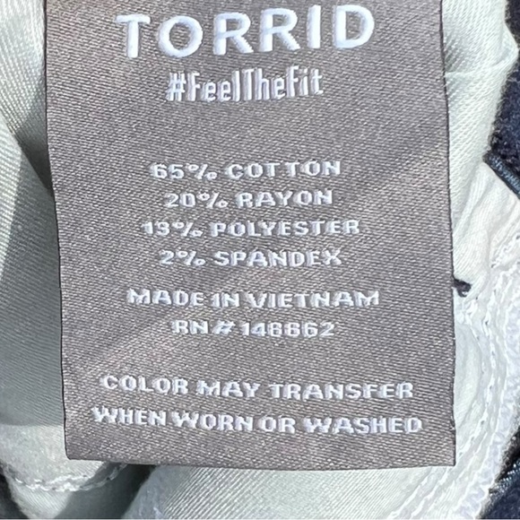 🌻NEW w.tags TORRID MidFit Skinny Super Soft High-Rise Jean Size 18Tall - Picture 9 of 13